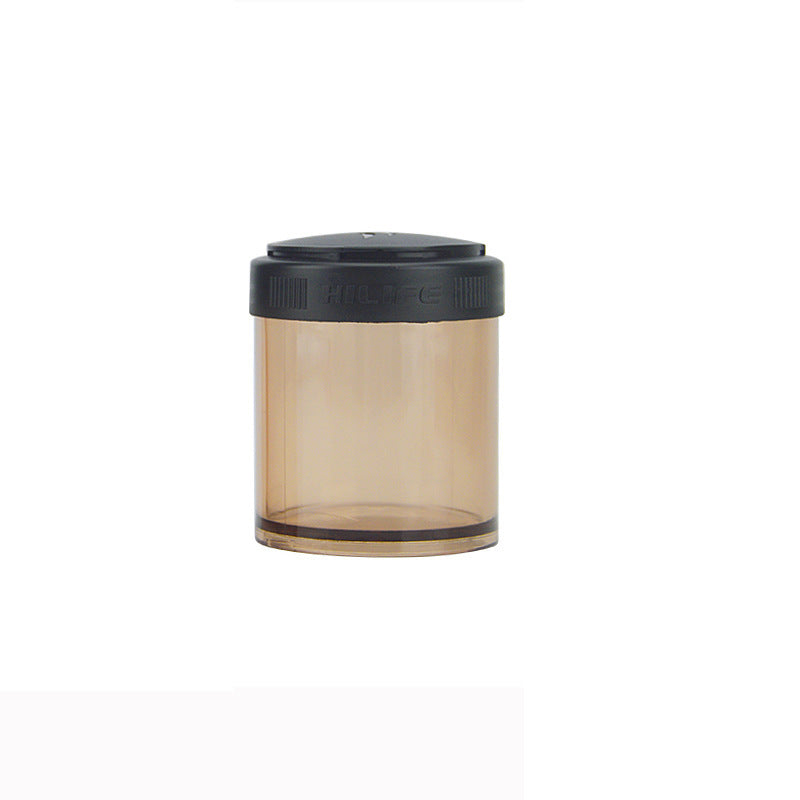 Manual Coffee Grinder with Adjustable Ceramic Burr – Portable Hand Grinder with Jar