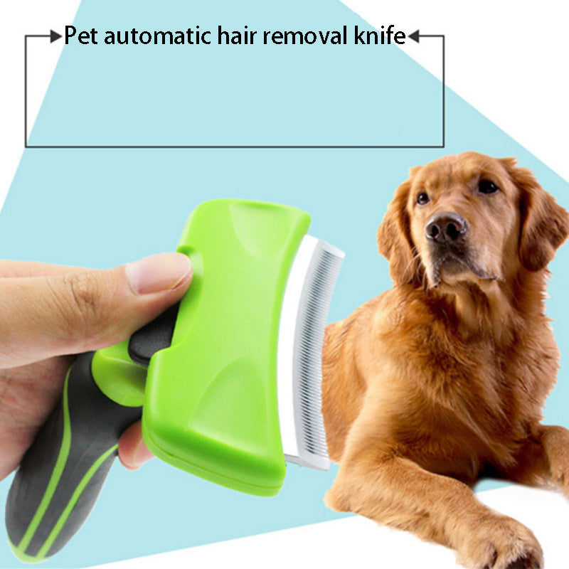 Best Fine Tooth Dog & Cat Grooming Comb – Portable Pet Hair Remover & Deshedding Tool