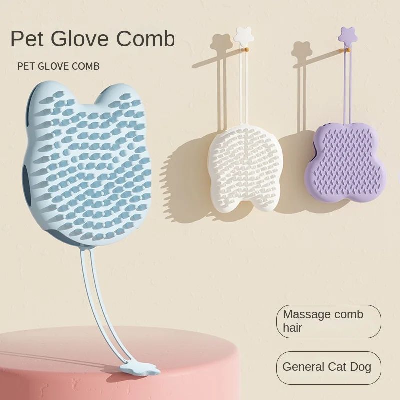 Silicone Pet Bathing Brush Gloves – Soft Pet Cleaning & Grooming Glove for Dogs & Cats