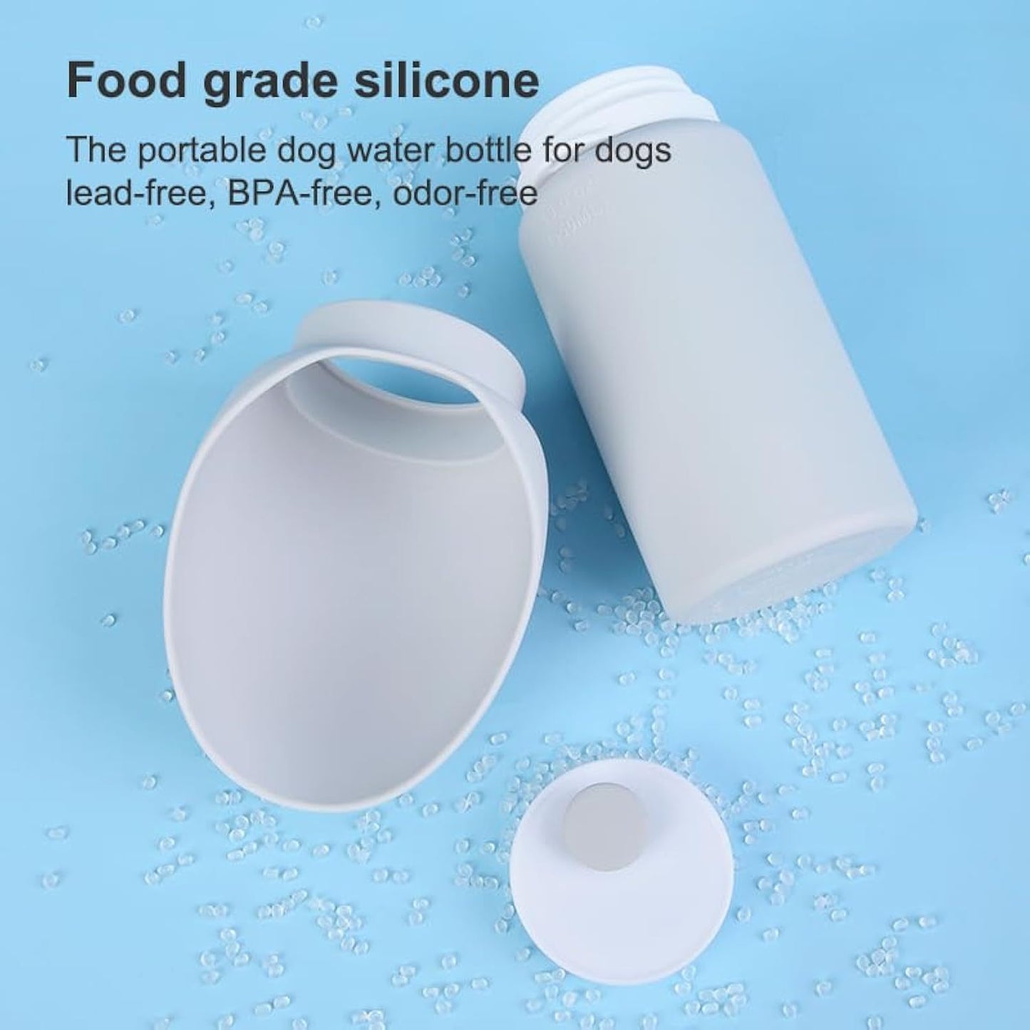 Leak-Proof Foldable Silicone Dog Water Bottle – Best Portable Travel Pet Water Dispenser & Drinking Bowl