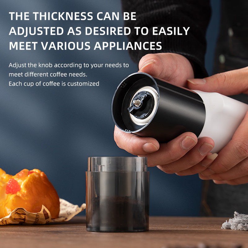 Smart Electric Coffee Grinder – Rechargeable Portable Bean Grinder with Timer | Best Electric Coffee Grinder Portable