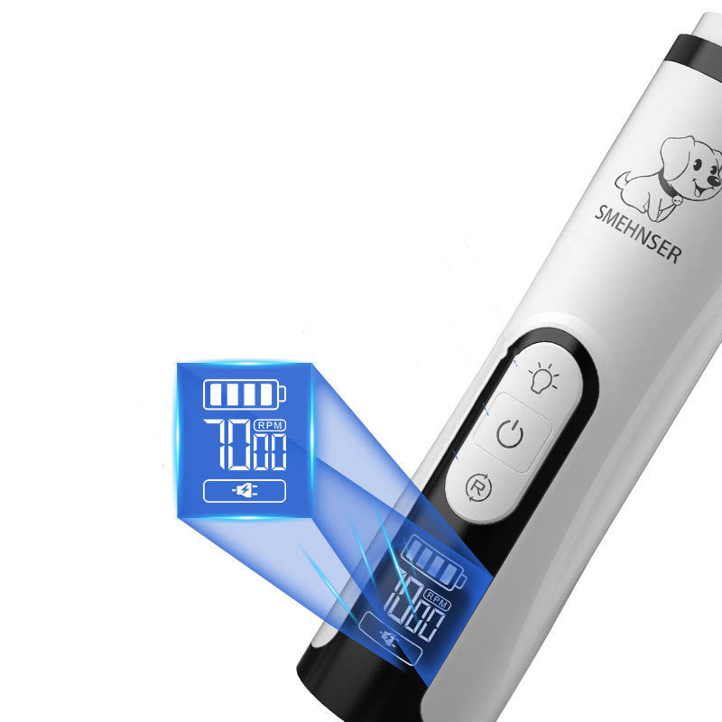 Best Electric Pet Nail Grinder – Rechargeable High-Power Nail Trimmer for Dogs & Cats
