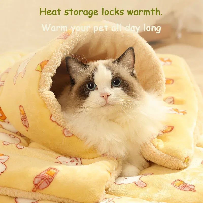 Thick Winter Pet Blanket for Dogs & Cats – Flannel & Lamb’s Wool Throw for Couch, Bed & Crate, Soft Washable