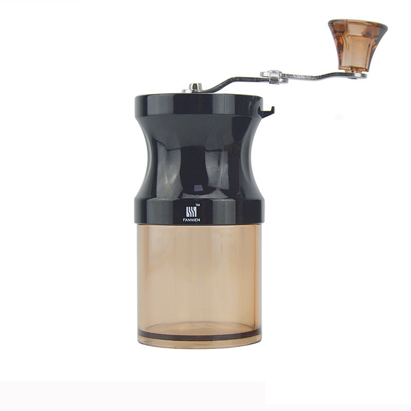 Manual Coffee Grinder with Adjustable Ceramic Burr – Portable Hand Grinder with Jar