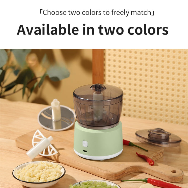 Multifunctional Food Processor Set – Cordless Electric Mini Blender, Meat & Vegetable Grinder, Dicer & Chopper