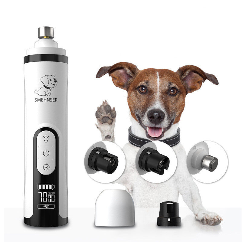 Best Electric Pet Nail Grinder – Rechargeable High-Power Nail Trimmer for Dogs & Cats