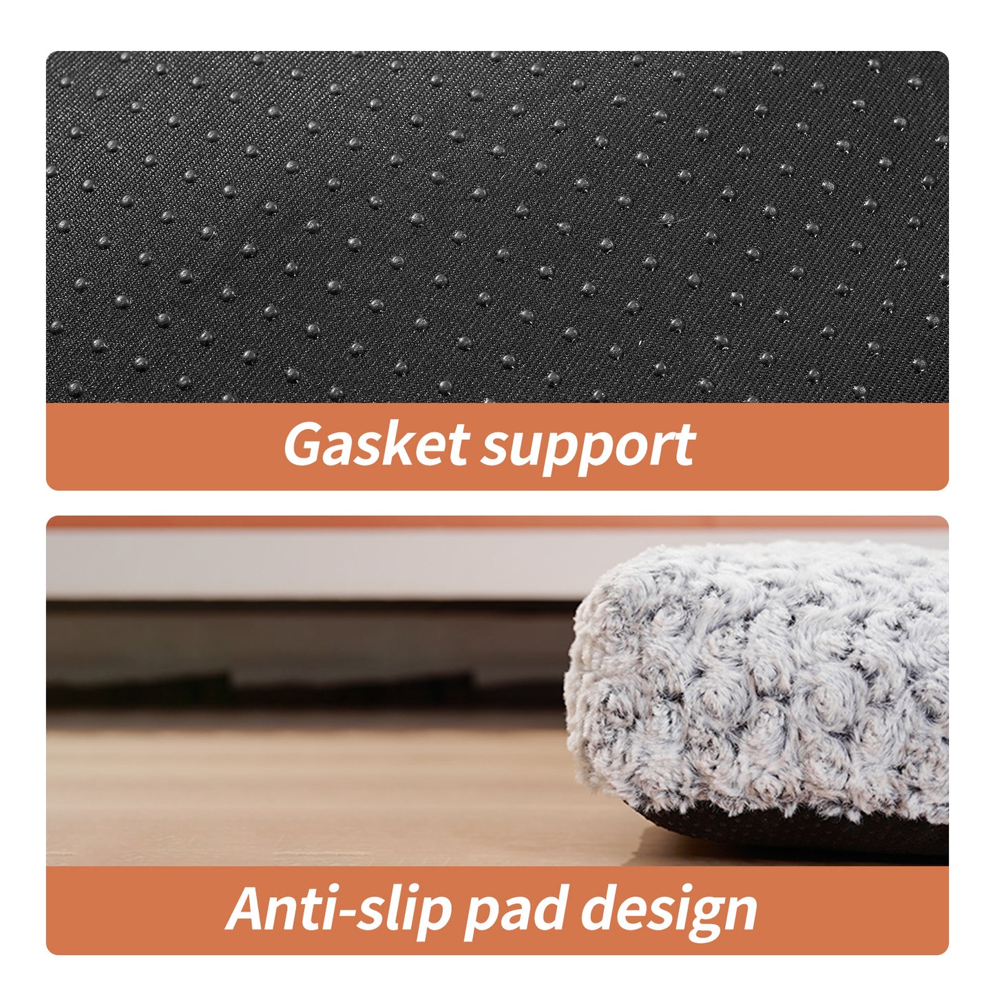 Washable Dog Mat for Crates – Plush Rose Velvet Dog Bed Pad for Small, Medium & Large Dogs