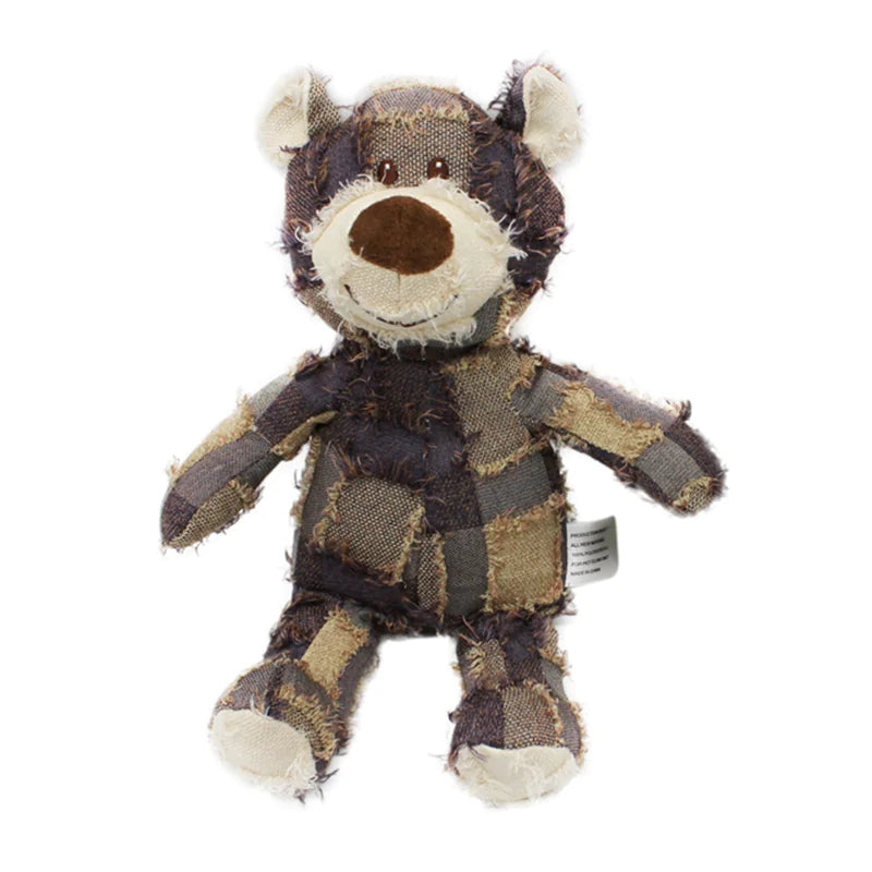 Durable Bear Plush Pet Dog Chew Toy – Best Squeaky Chew Toy for Play & Training