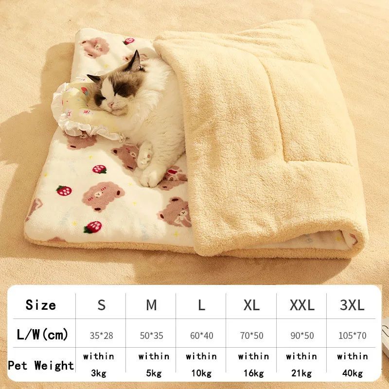 Thick Winter Pet Blanket for Dogs & Cats – Flannel & Lamb’s Wool Throw for Couch, Bed & Crate, Soft Washable