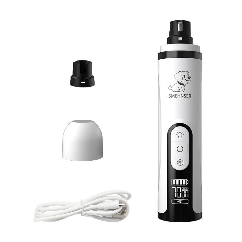 Best Electric Pet Nail Grinder – Rechargeable High-Power Nail Trimmer for Dogs & Cats
