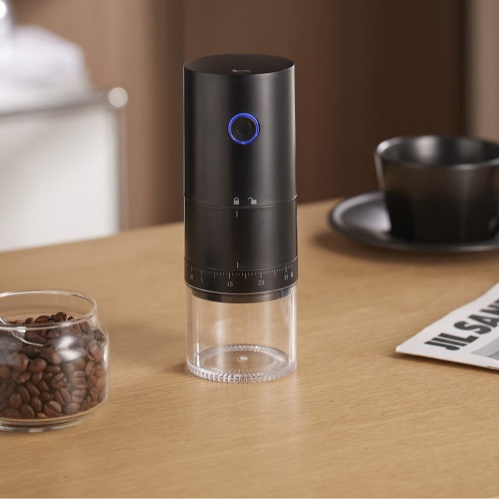 Portable Electric Coffee Grinder – USB Rechargeable Bean Pulveriser | Best Coffee Grinder Portable for Travel, Home & Office
