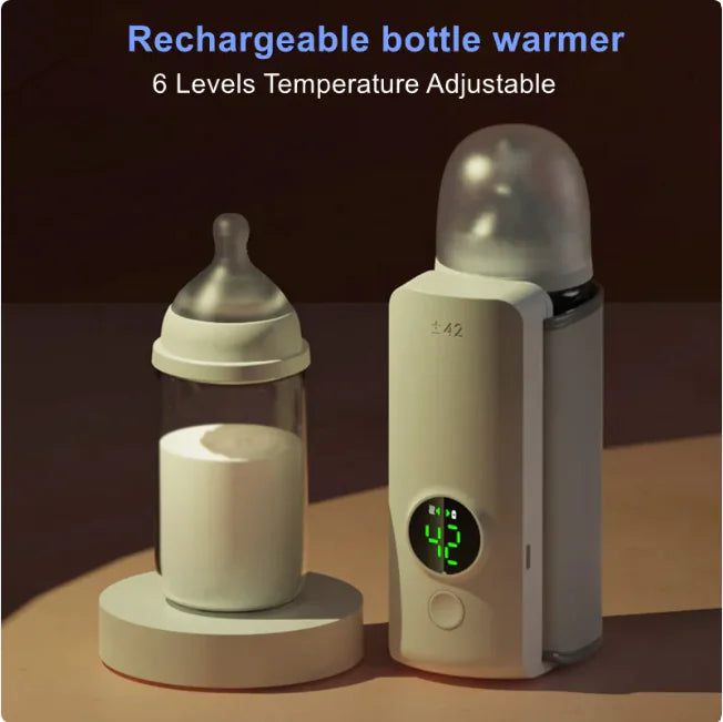 USB Baby Bottle Warmer – Portable Rechargeable Bottle Warmer with Intelligent Temp Control