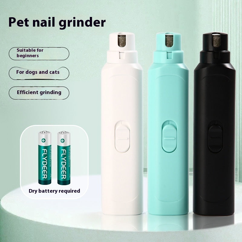 Professional Electric Pet Nail Grinder – Safe Nail Trimmer for Dogs & Cats, Battery Operated