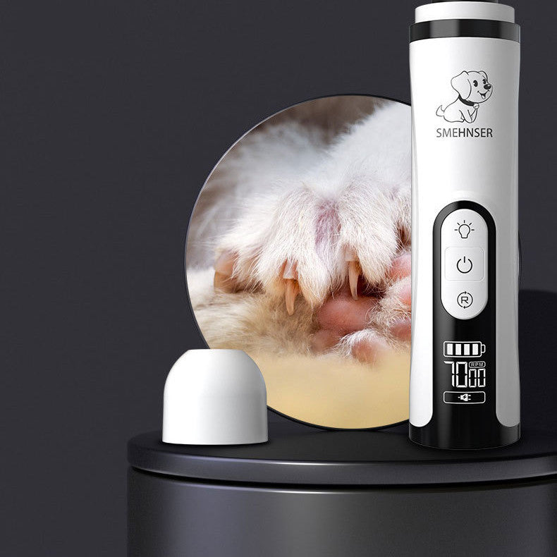 Best Electric Pet Nail Grinder – Rechargeable High-Power Nail Trimmer for Dogs & Cats