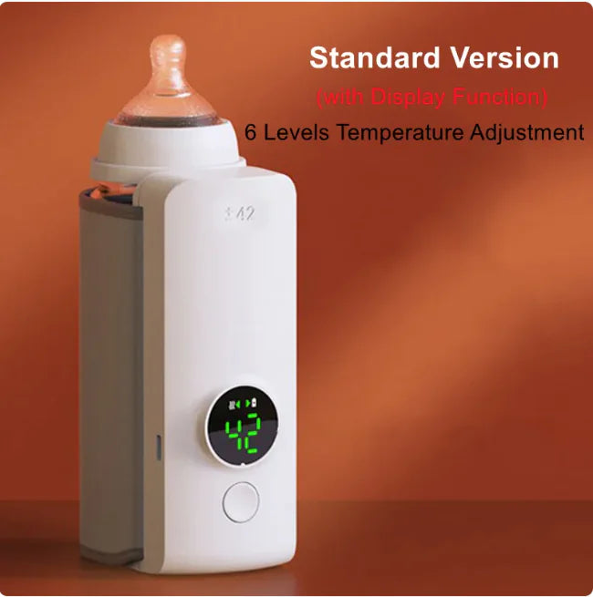 USB Baby Bottle Warmer – Portable Rechargeable Bottle Warmer with Intelligent Temp Control
