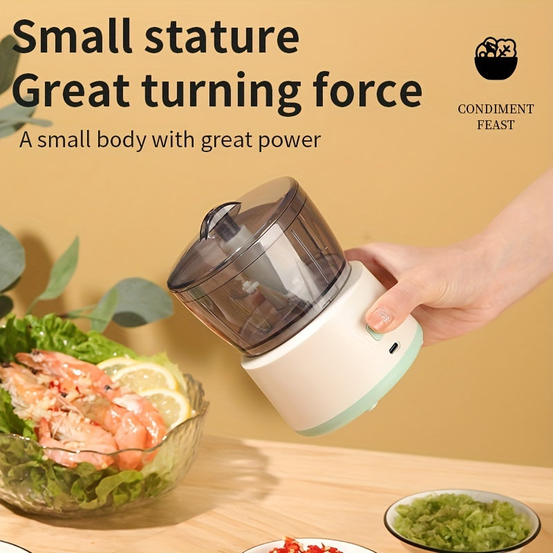 Multifunctional Food Processor Set – Cordless Electric Mini Blender, Meat & Vegetable Grinder, Dicer & Chopper