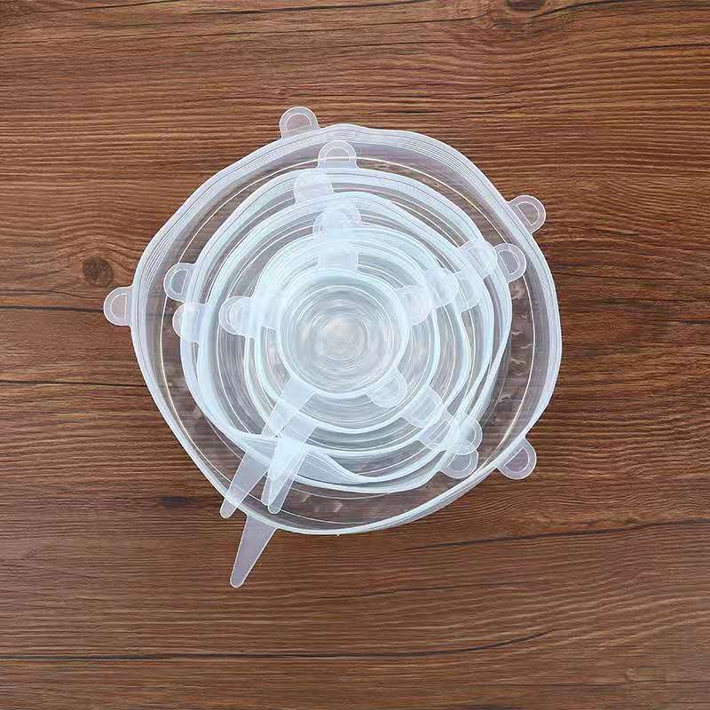 6-Piece Reusable Silicone Stretch Lids – Food-Grade Elastic Covers for Bowls, Cups & Containers
