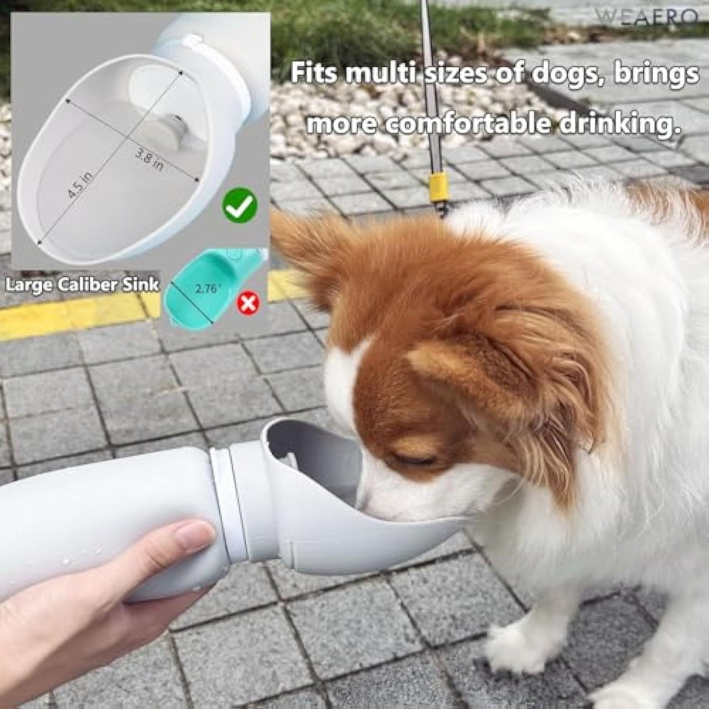 Leak-Proof Foldable Silicone Dog Water Bottle – Best Portable Travel Pet Water Dispenser & Drinking Bowl