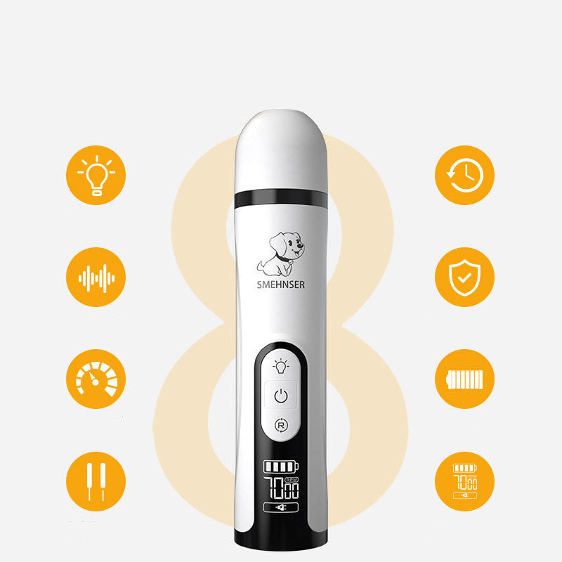 Best Electric Pet Nail Grinder – Rechargeable High-Power Nail Trimmer for Dogs & Cats
