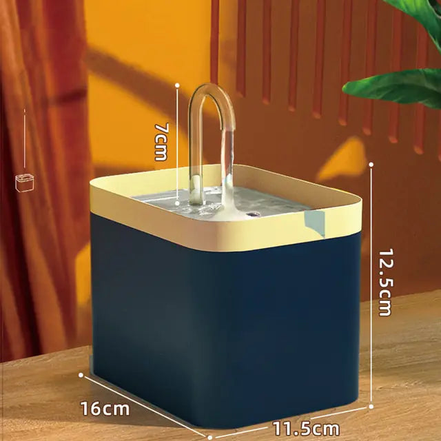 Compact Pet Water Fountain for Cats – Durable Plastic Premier Pet Water Dispenser for Daily Hydration