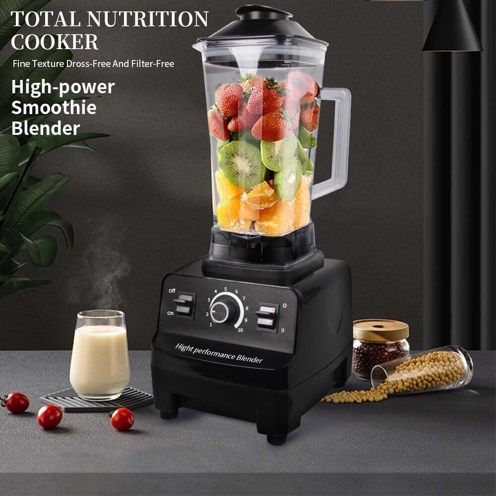 4500W Blender Food Processor Combo – Ice Crusher, Smoothie Maker & Juicer with 2 Jugs (2L + 600ml)