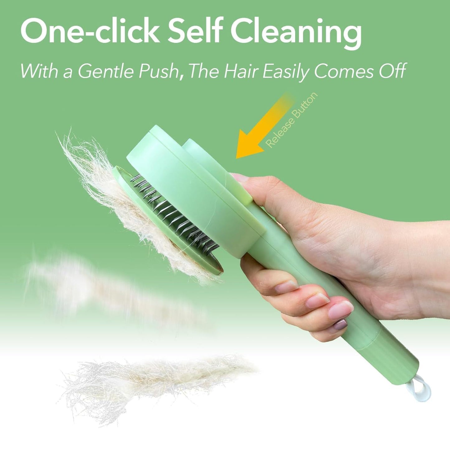 2-in-1 Pet Grooming Brush – Best Deshedding & Hair Remover Brush for Dogs & Cats