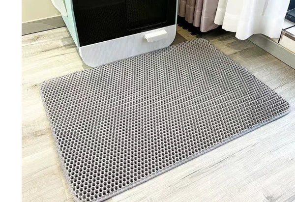 Double-Layer Cat Litter Mat – Best Anti-Tracking Waterproof Litter Mat for Cats