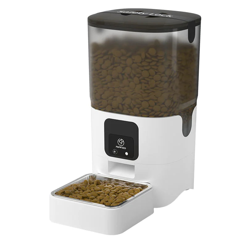 6L Smart WiFi Automatic Pet Feeder for Cats & Dogs – App Control, Timed Feeding, Voice Message Function, Easy to Clean