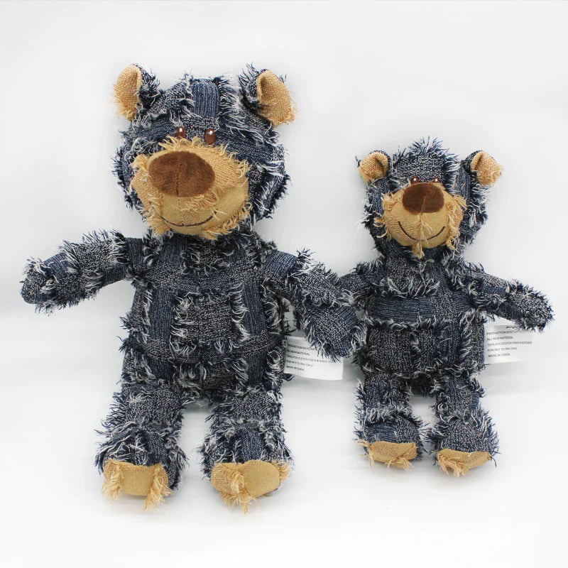 Durable Bear Plush Pet Dog Chew Toy – Best Squeaky Chew Toy for Play & Training