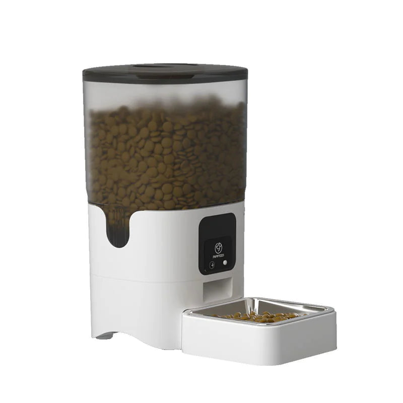 6L Smart WiFi Automatic Pet Feeder for Cats & Dogs – App Control, Timed Feeding, Voice Message Function, Easy to Clean