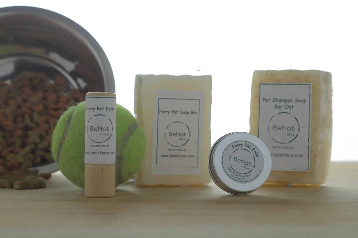 BeNat Organic Vegan Pet Shampoo Bar – Natural Oat Soap for Dogs & Cats (5.8 oz)