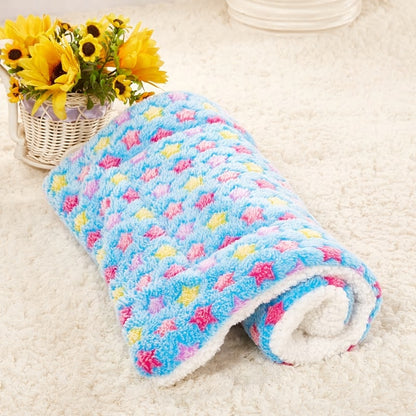 Soft Cat Blanket for Pets – Coral Fleece Dog & Cat Sleeping Mat, Washable Pet Throw Blanket for Bed, Crate & Couch