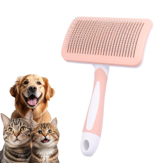 Professional Pet Self Cleaning Slicker Brush – Hair Removal & Massage Grooming Comb for Dogs & Cats