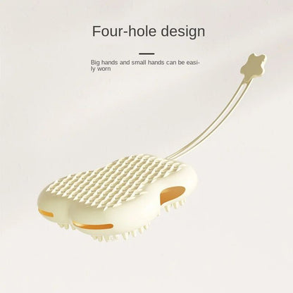Silicone Pet Bathing Brush Gloves – Soft Pet Cleaning & Grooming Glove for Dogs & Cats