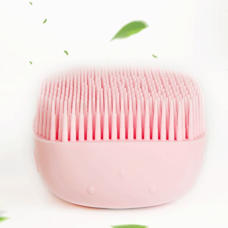 Silicone Pet Bath Brush Tool – Soft Bristle Dog & Cat Grooming Scrubber with Shampoo Dispenser