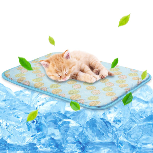 NWK Pet Cooling Mat for Dogs & Cats – Ice Silk Cooling Mat for Summer, 20" x 16", Washable, Portable Pet Cooling Blanket