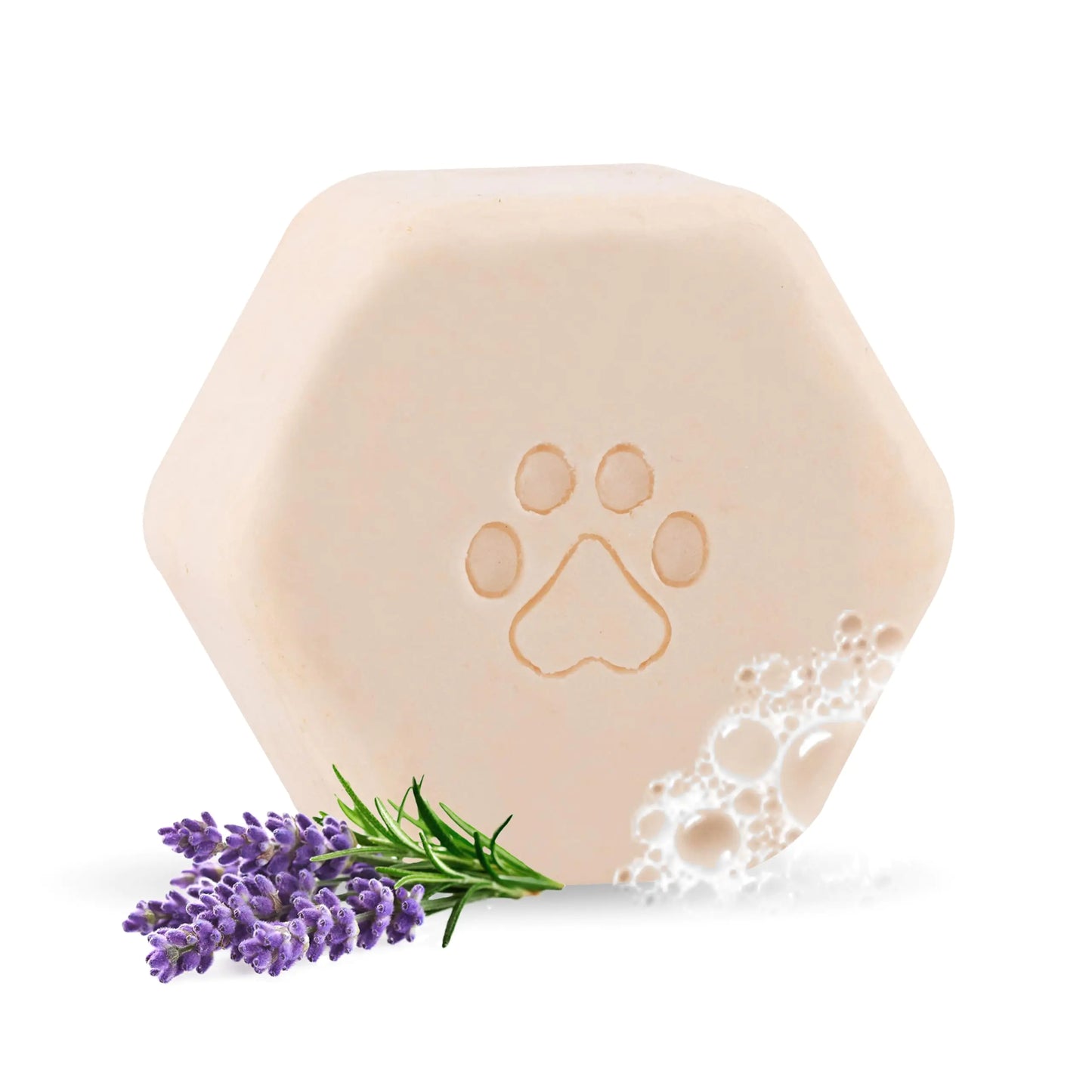Oliva60 Organic Vegan Pet Shampoo Bar – Natural Oatmeal & Lavender Dog Shampoo for Sensitive Skin
