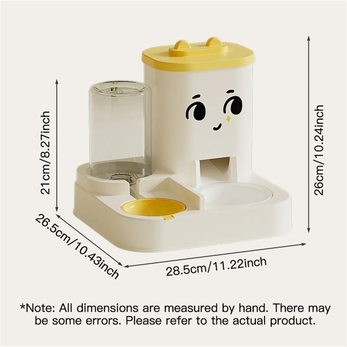Automatic Pet Feeding Station with Water Dispenser – 2-in-1 Food and Water Bowl for Cats & Dogs, Large Capacity