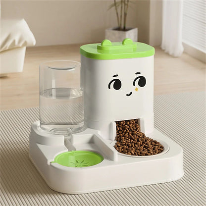 Automatic Pet Feeding Station with Water Dispenser – 2-in-1 Food and Water Bowl for Cats & Dogs, Large Capacity