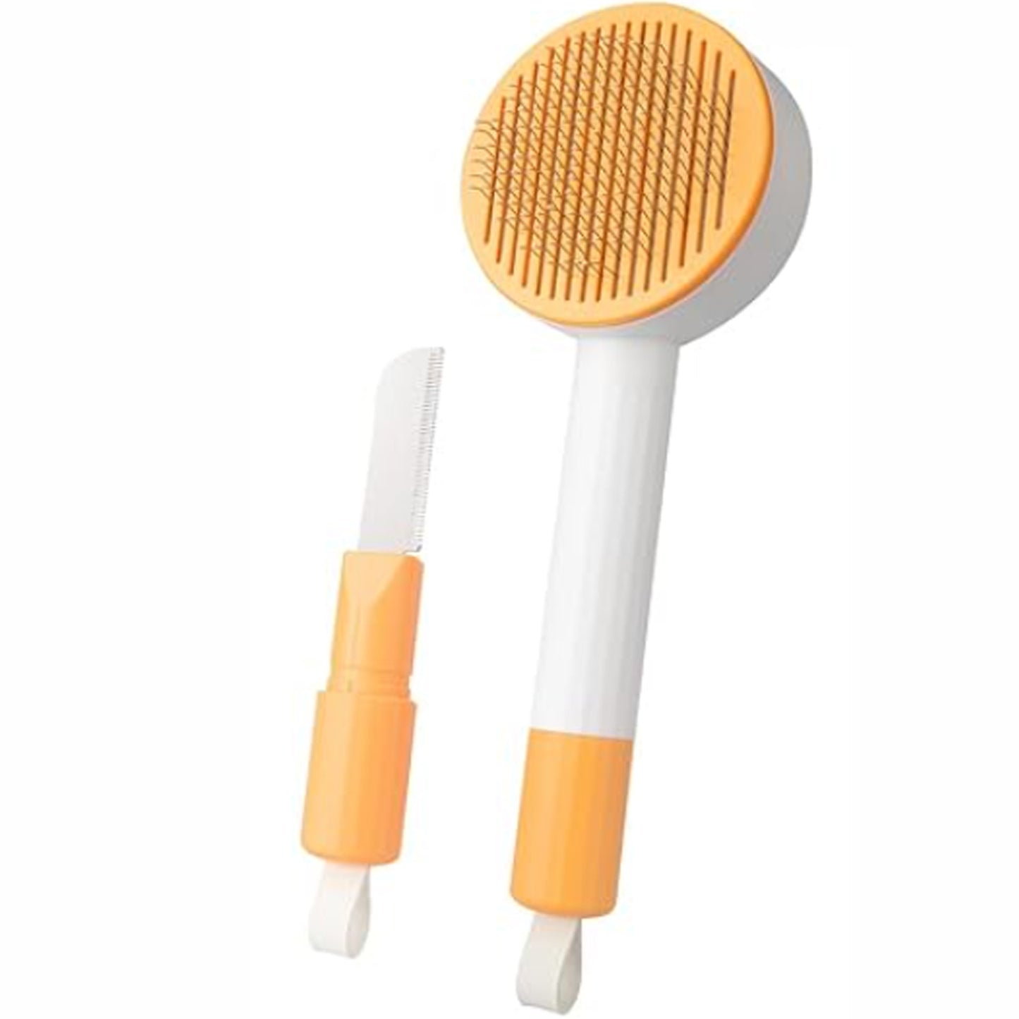 2-in-1 Pet Grooming Brush – Best Deshedding & Hair Remover Brush for Dogs & Cats