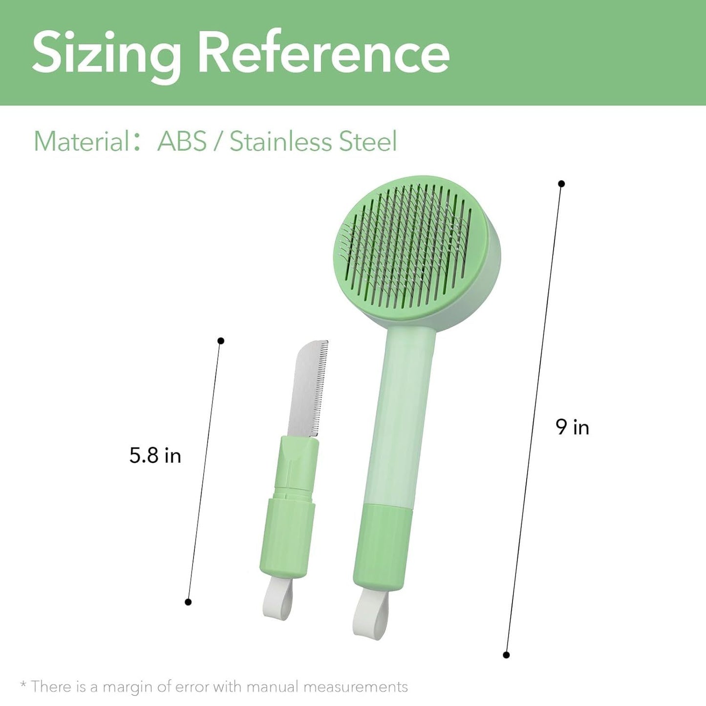 2-in-1 Pet Grooming Brush – Best Deshedding & Hair Remover Brush for Dogs & Cats