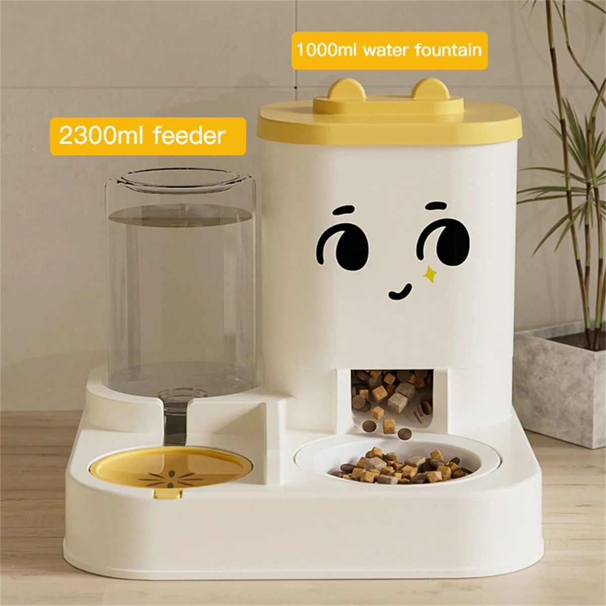 Automatic Pet Feeding Station with Water Dispenser – 2-in-1 Food and Water Bowl for Cats & Dogs, Large Capacity