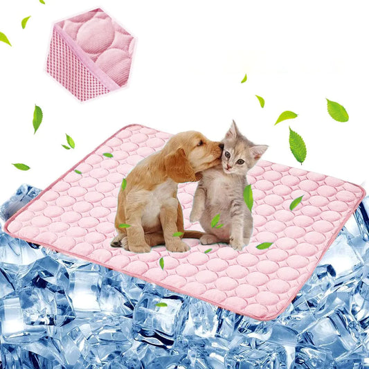 Aingycy Dog Cooling Mat – Pet Cooling Blanket for Dogs & Cats, Reversible Cooling Pad for Summer Relief, Leakproof & Washable, 22"x28"
