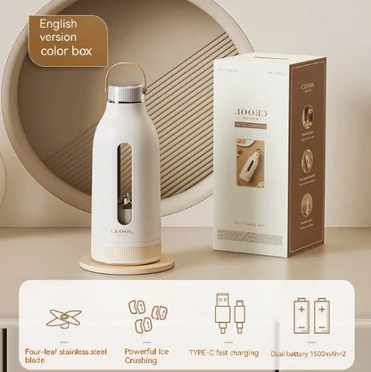 JuiceMaster Portable Juicer Blender – Compact & Rechargeable Small Portable Juicer for Travel, Gym & Office