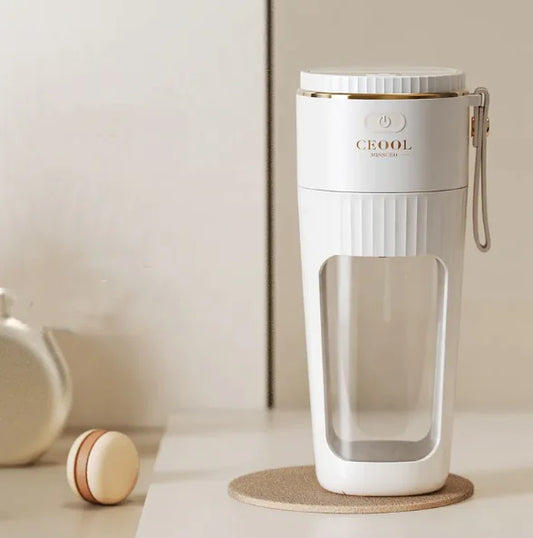 JuiceMaster Portable Juicer Blender – Compact & Rechargeable Small Portable Juicer for Travel, Gym & Office
