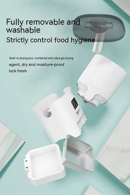 6L Smart WiFi Automatic Pet Feeder for Cats & Dogs – App Control, Timed Feeding, Voice Message Function, Easy to Clean