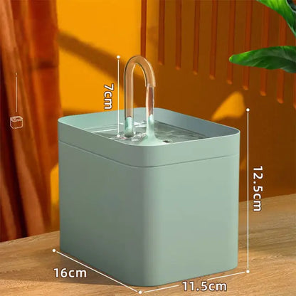 Compact Pet Water Fountain for Cats – Durable Plastic Premier Pet Water Dispenser for Daily Hydration