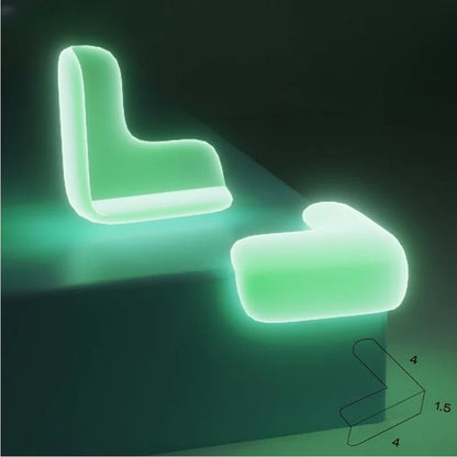Glow-in-the-Dark Transparent Corner Protectors for Kids – Baby Safety Table & Furniture Bumpers