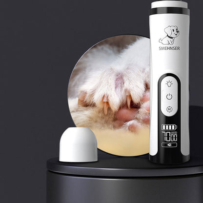 Best Electric Pet Nail Grinder – Rechargeable High-Power Nail Trimmer for Dogs & Cats