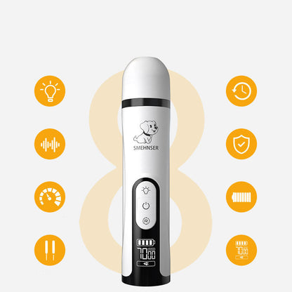 Best Electric Pet Nail Grinder – Rechargeable High-Power Nail Trimmer for Dogs & Cats
